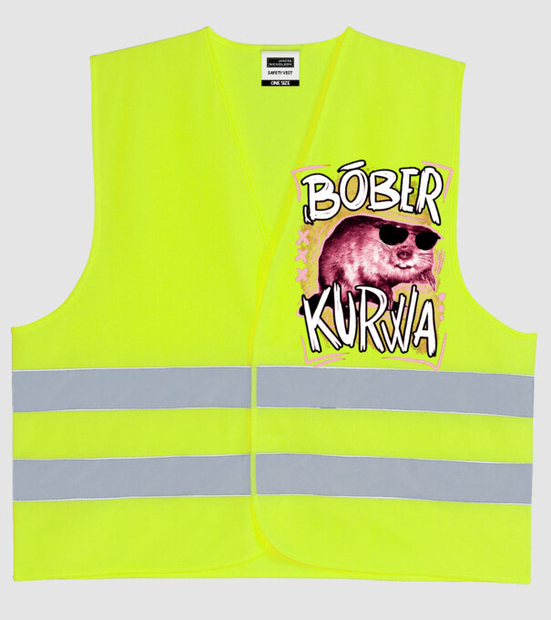 Bóber wtf model galben neon pe tricou