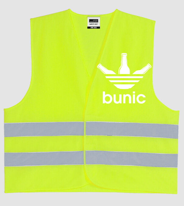Bunicdidas model galben neon pe tricou