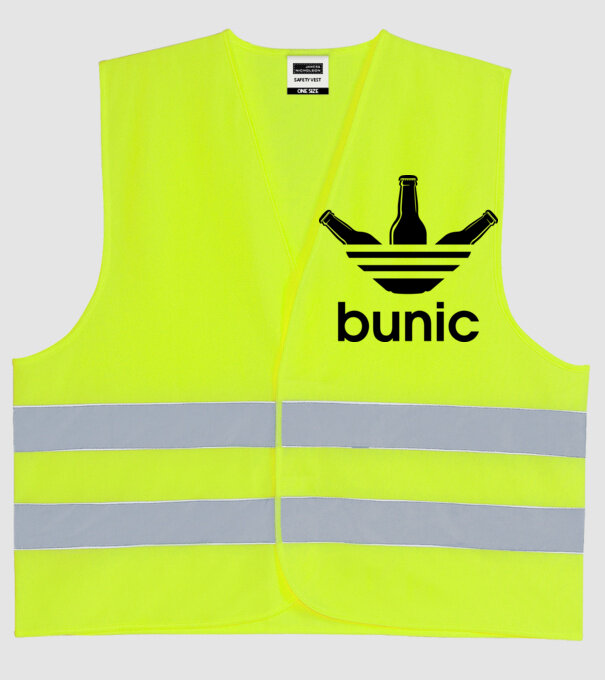Bunicdidas model galben neon pe tricou