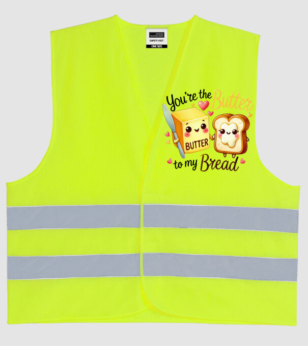 Butter to my Bread model galben neon pe tricou