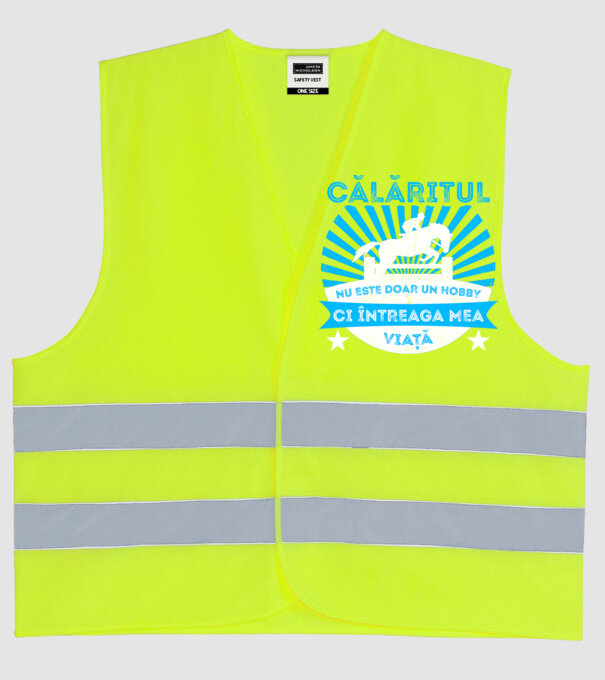 Călăritul nu este doar un hobby, ci întreaga mea viață model galben neon pe tricou