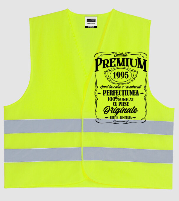 calitate premium -1995 - anul în care s-a născut - perfecțiunea - 100% unicat, cu piese originale, ediție limitată model galben neon pe tricou