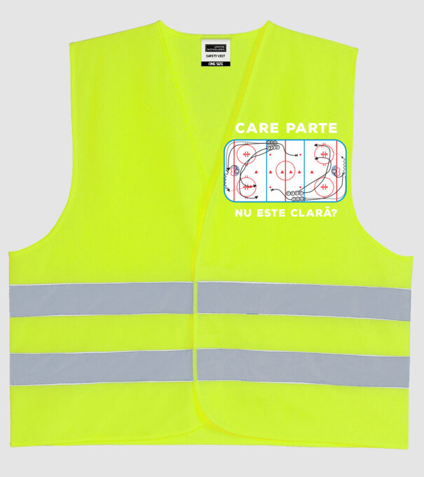 Care parte nu este clară? model galben neon pe tricou