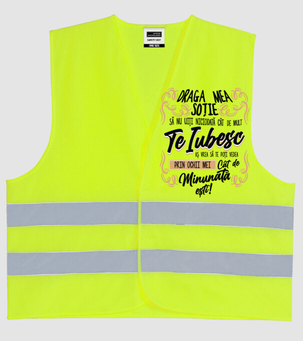 Cât de minunată ești model galben neon pe tricou