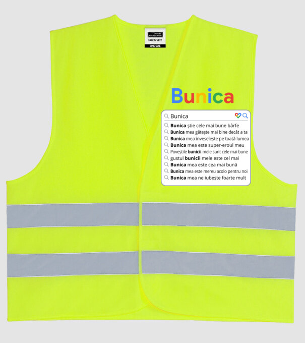 căutare Google Bunica model galben neon pe tricou