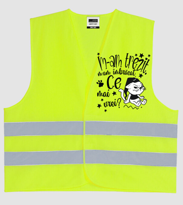 Ce mai vrei? model galben neon pe tricou