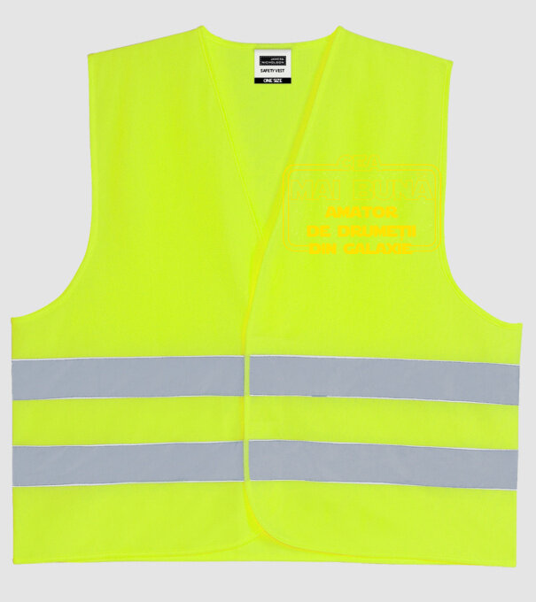 Cea mai bună amator de drumeții din galaxie model galben neon pe tricou