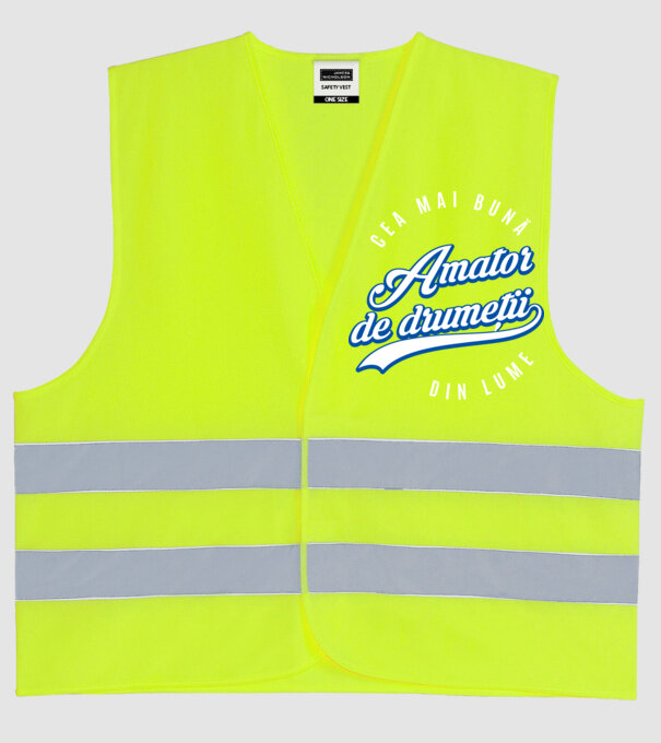 Cea mai bună amator de drumeții din lume model galben neon pe tricou