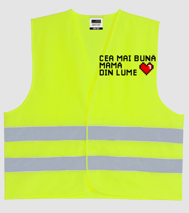 cea mai bună mamă din lume model galben neon pe tricou