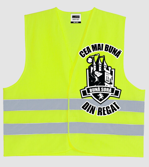 Cea mai bună soră din regat model galben neon pe tricou