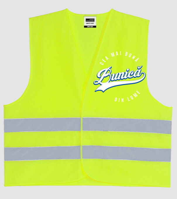 Cea mai bună BUNICĂ din lume model galben neon pe tricou