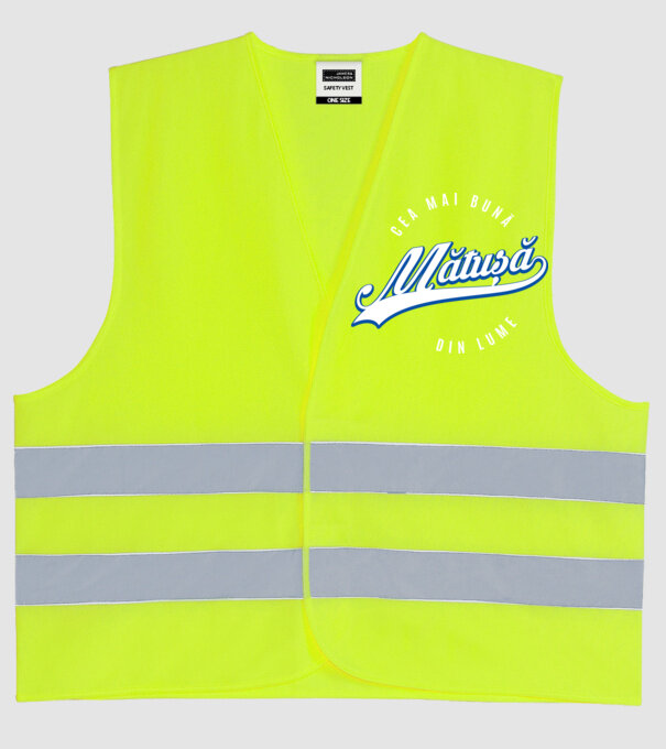 Cea mai bună MĂTUȘĂ din lume model galben neon pe tricou
