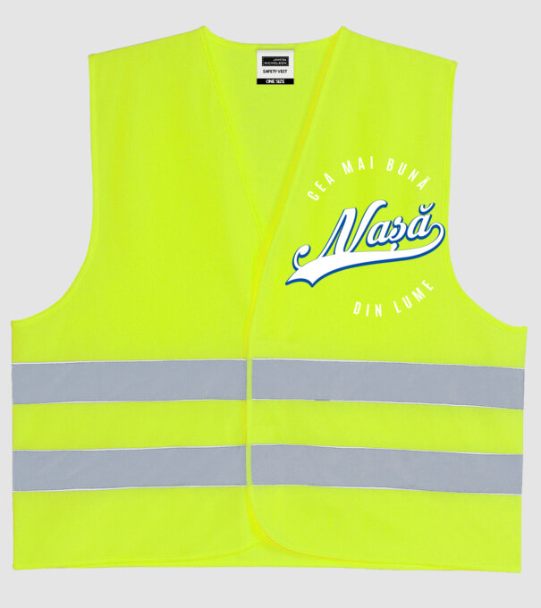 Cea mai bună NAȘĂ din lume model galben neon pe tricou