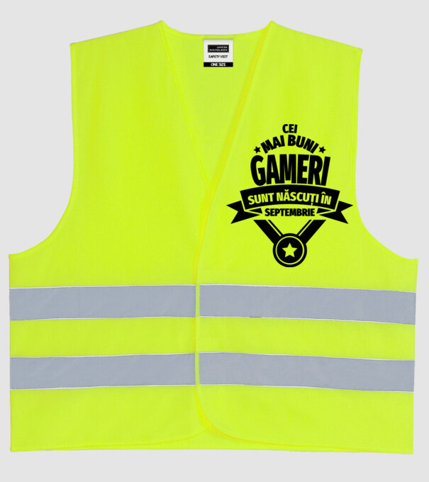 Cei mai buni gameri sunt născuți în septembrie model galben neon pe tricou