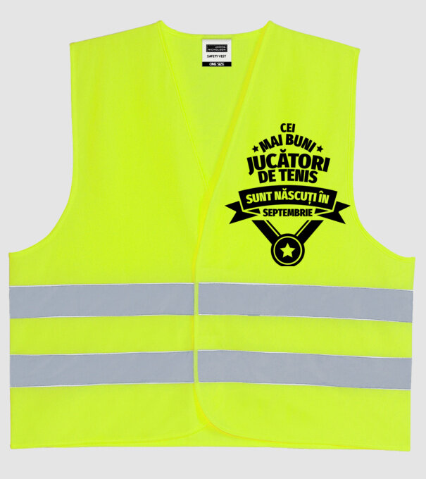 Cei mai buni jucători de tenis sunt născuți în Septembrie model galben neon pe tricou