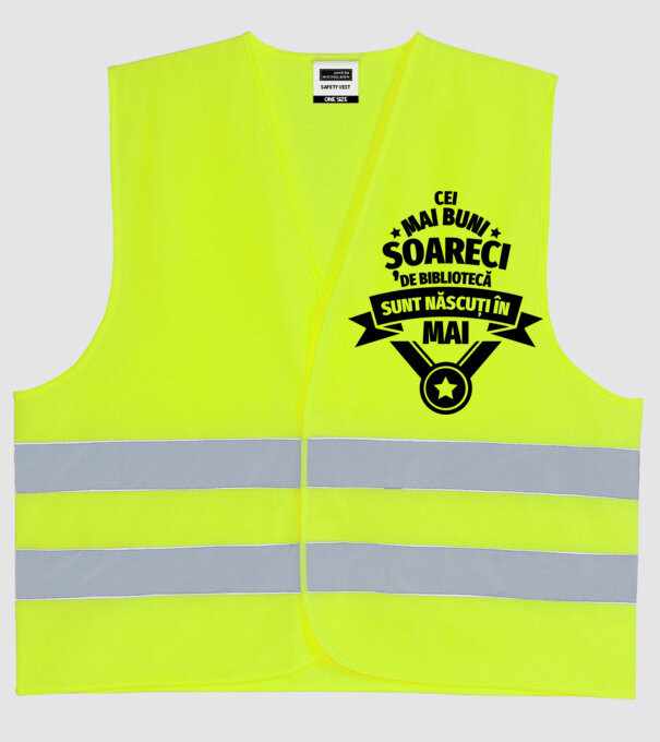 Cei mai buni șoareci de bibliotecă sunt născuți în mai model galben neon pe tricou