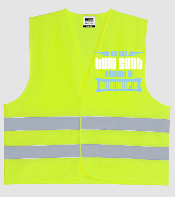 Cei mai buni sunt născuți în noiembrie model galben neon pe tricou