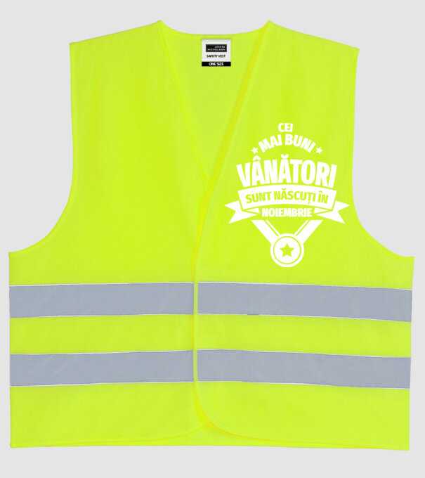 Cei mai buni vânători sunt născuți în Noiembrie model galben neon pe tricou