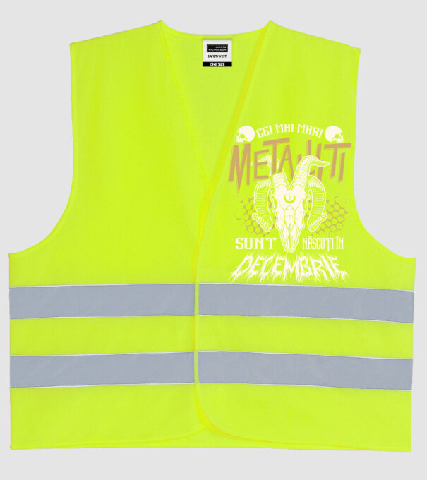 Cei mai mari metaliști sunt născuți în decembrie. model galben neon pe tricou