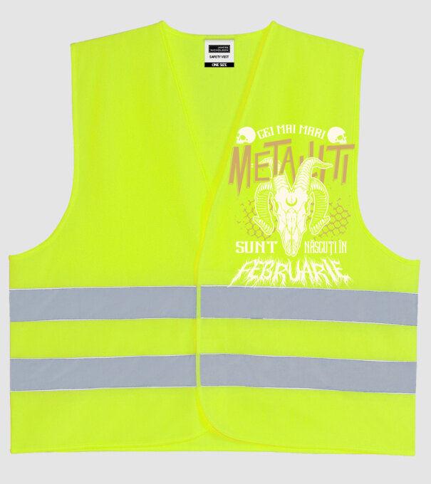 Cei mai mari metaliști sunt născuți în februarie. model galben neon pe tricou