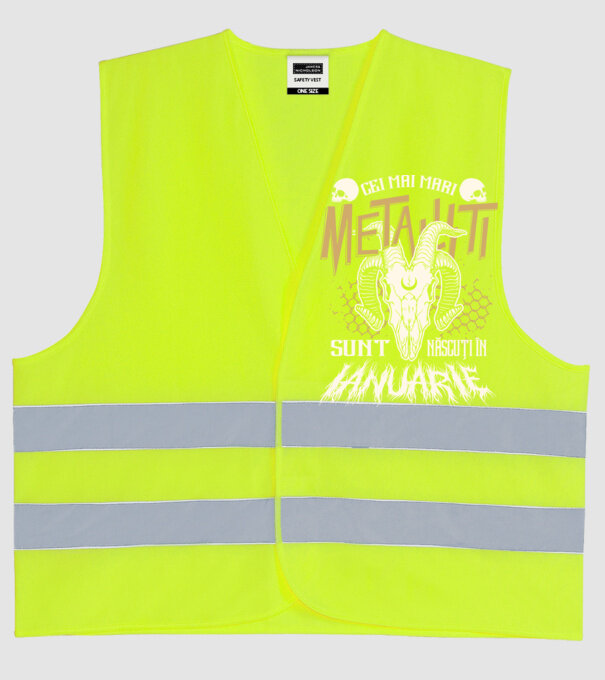 Cei mai mari metaliști sunt născuți în ianuarie. model galben neon pe tricou