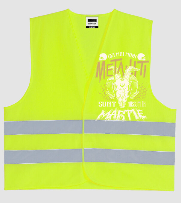 Cei mai mari metaliști sunt născuți în martie. model galben neon pe tricou