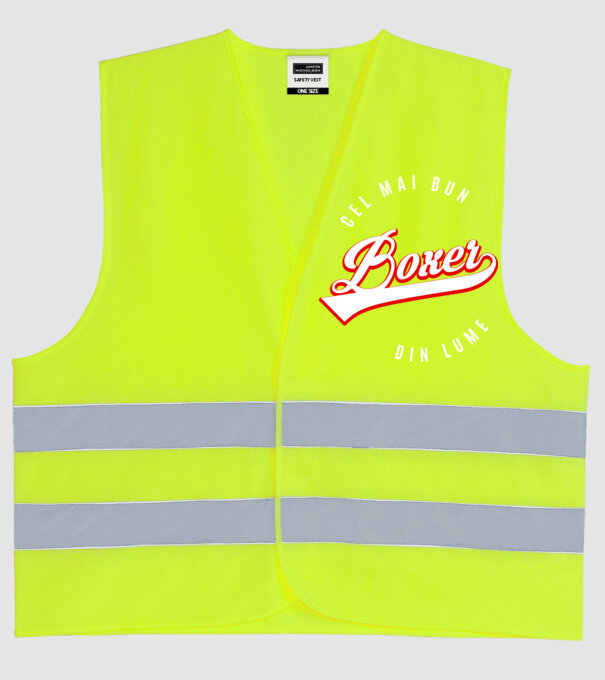 Cel mai bun boxer din lume model galben neon pe tricou