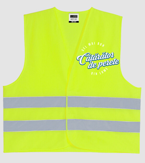 Cel mai bun cățărător de perete din lume model galben neon pe tricou