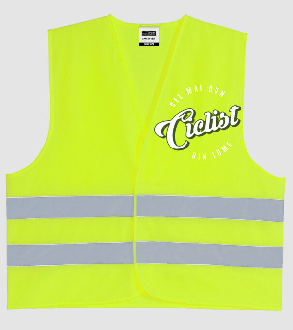 Cel mai bun Ciclist din lume model galben neon pe tricou