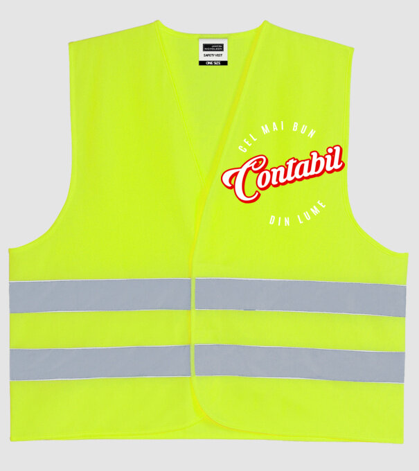 Cel mai bun CONTABIL din lume model galben neon pe tricou