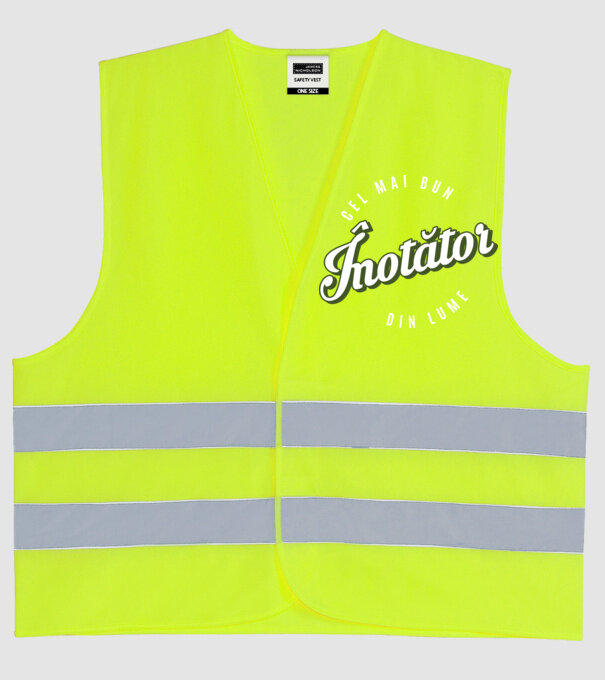 Cel mai bun înotător din lume model galben neon pe tricou