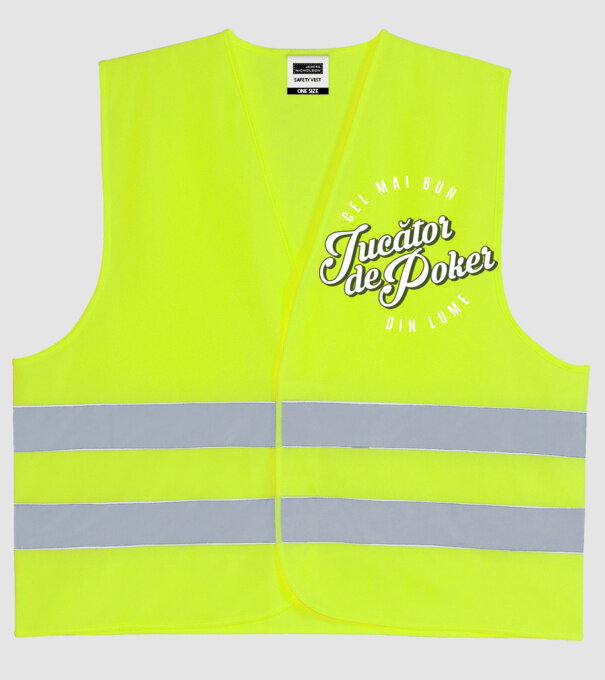 Cel mai bun Jucător de poker din lume model galben neon pe tricou