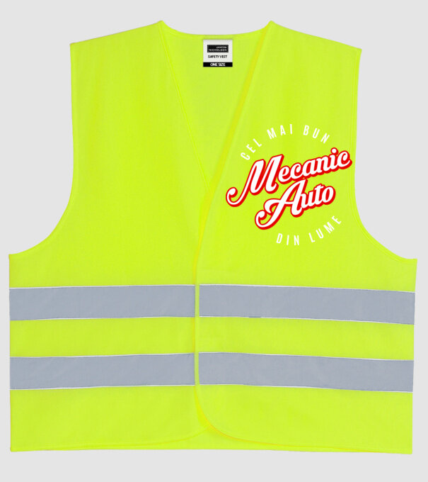 Cel mai bun MECANIC AUTO din lume model galben neon pe tricou