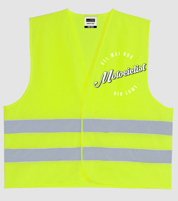 Cel mai bun Motociclist din lume model galben neon pe tricou