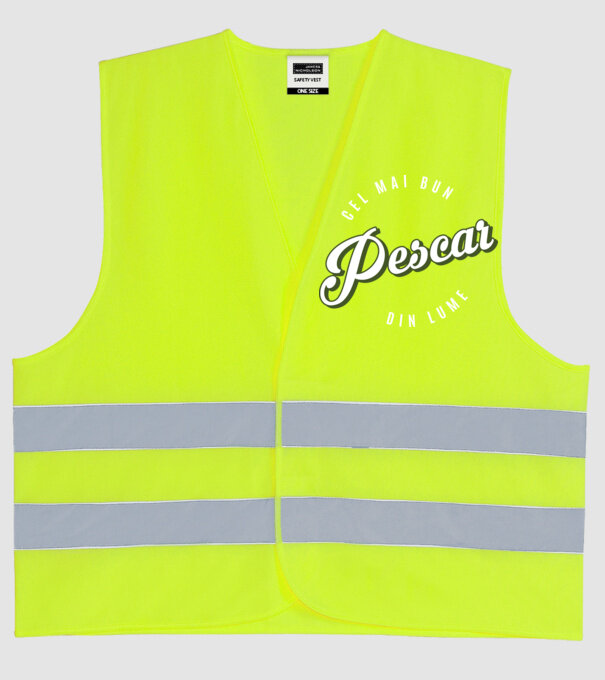 Cel mai bun Pescar din lume model galben neon pe tricou