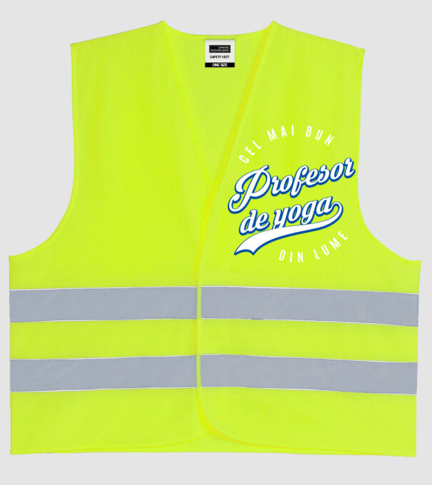 cel mai bun profesor de yoga din lume model galben neon pe tricou