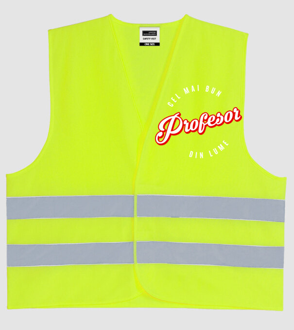Cel mai bun PROFESOR din lume model galben neon pe tricou