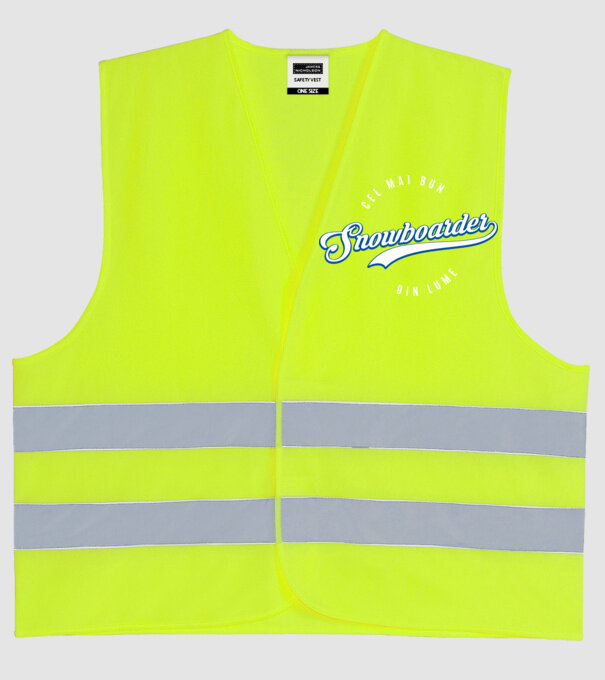 cel mai bun snowboarder din lume model galben neon pe tricou