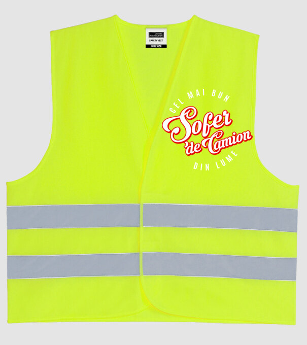 Cel mai bun ȘOFER DE CAMION din lume model galben neon pe tricou