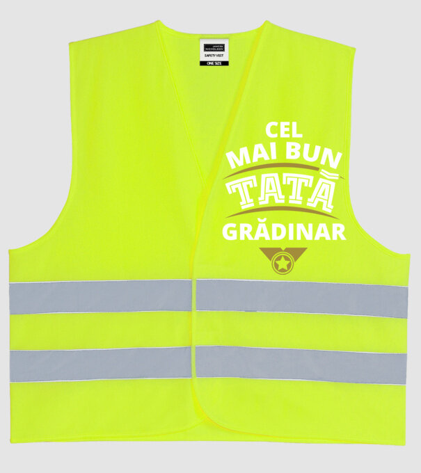 cel mai bun tată grădinar model galben neon pe tricou