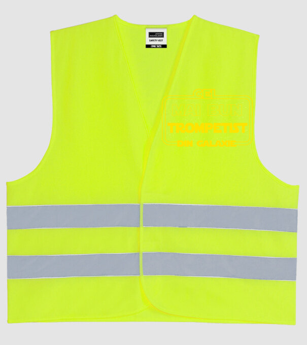Cel mai bun trompetist din galaxie model galben neon pe tricou