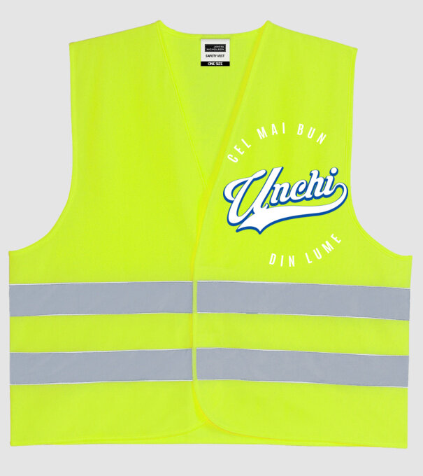 Cel mai bun UNCHI din lume model galben neon pe tricou