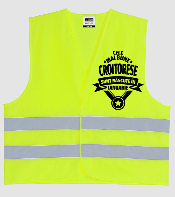 Cele mai bune croitorese sunt născute în ianuarie model galben neon pe tricou