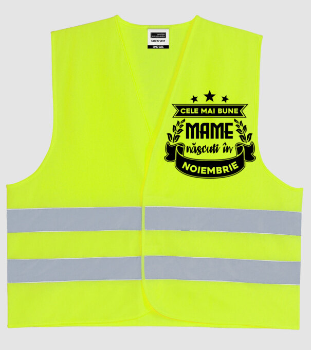 Cele mai bune mame sunt născuți în noiembrie model galben neon pe tricou