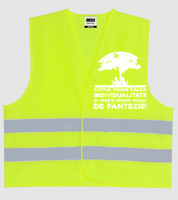 Cititul poate cauza individualitate și crește serios riscul de fantezie! model galben neon pe tricou