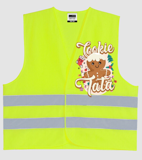 Cookie tată model galben neon pe tricou