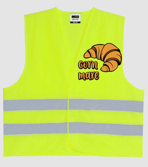 corn mare model galben neon pe tricou