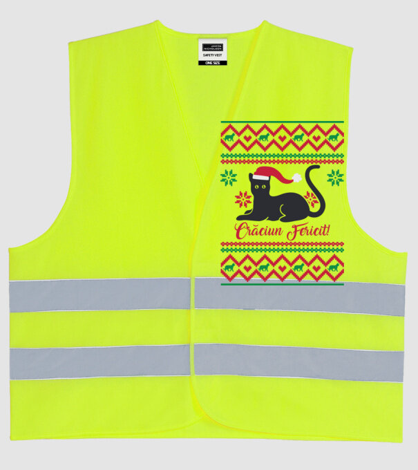 crăciun fericit model galben neon pe tricou
