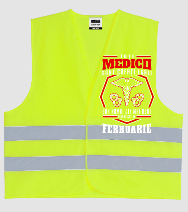 Toți Medicii sunt Creati egali februarie model galben neon pe tricou