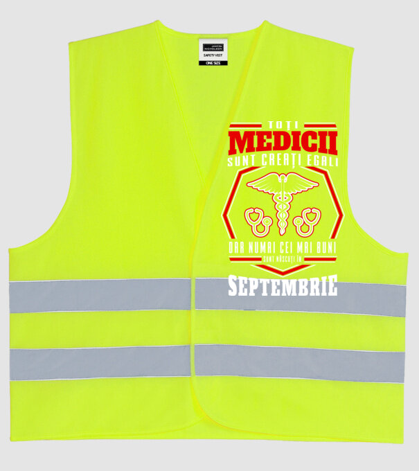 Toți Medicii sunt Creati egali septembrie model galben neon pe tricou